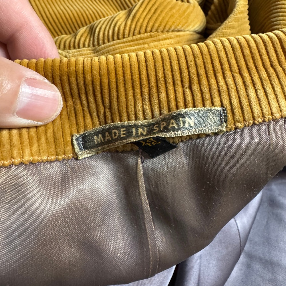 Norfolk 70s Vintage Alfred of New‎ York Corduroy Belted Blazer Jacket Spain - Picture 6 of 11